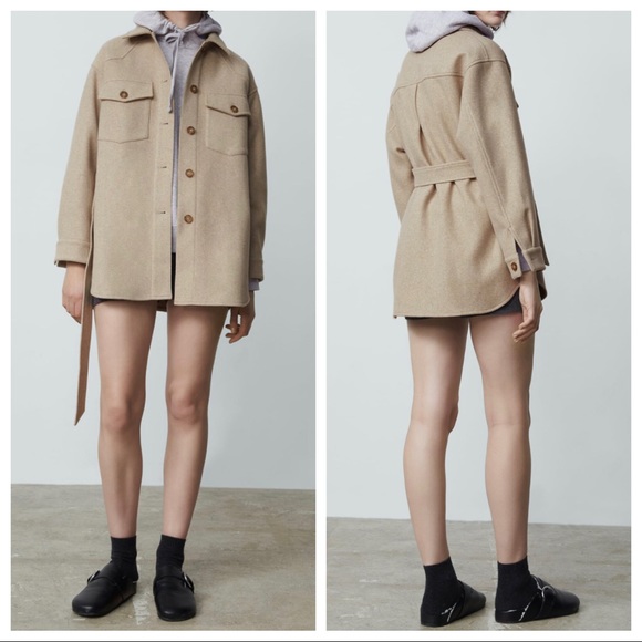 ZARA | Belted Overshirt - Picture 5 of 9
